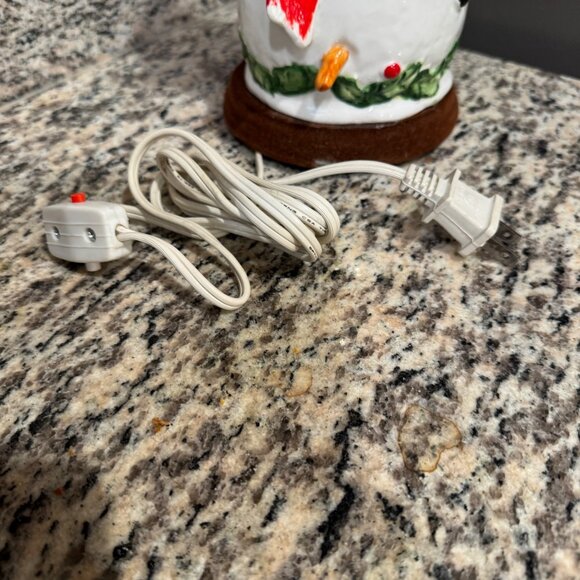 Vintage Brinns Christmas Figurine Frosty the Snowman 1970 light up lamp night oc - Picture 11 of 12